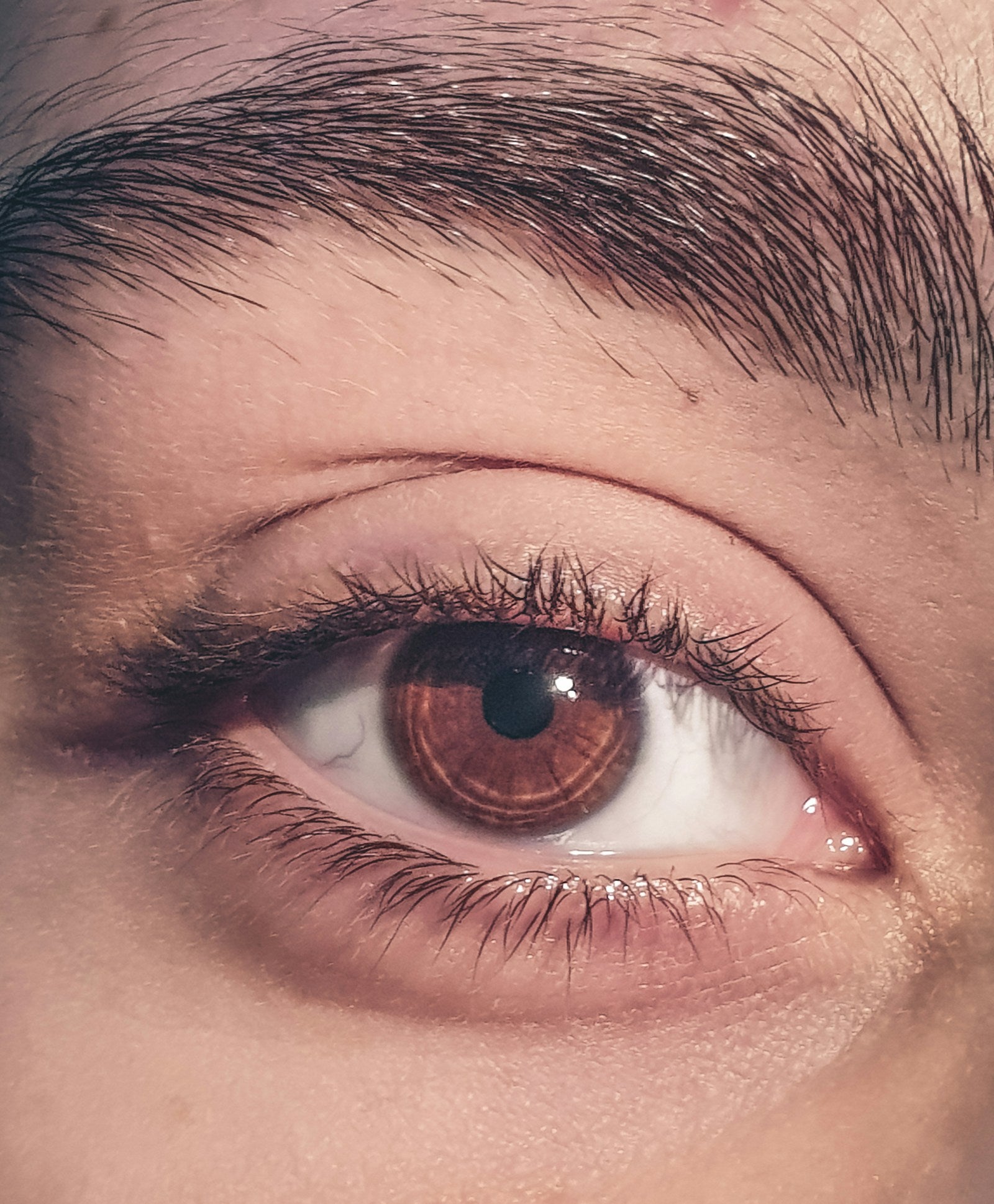 Primer plano del contorno de ojos