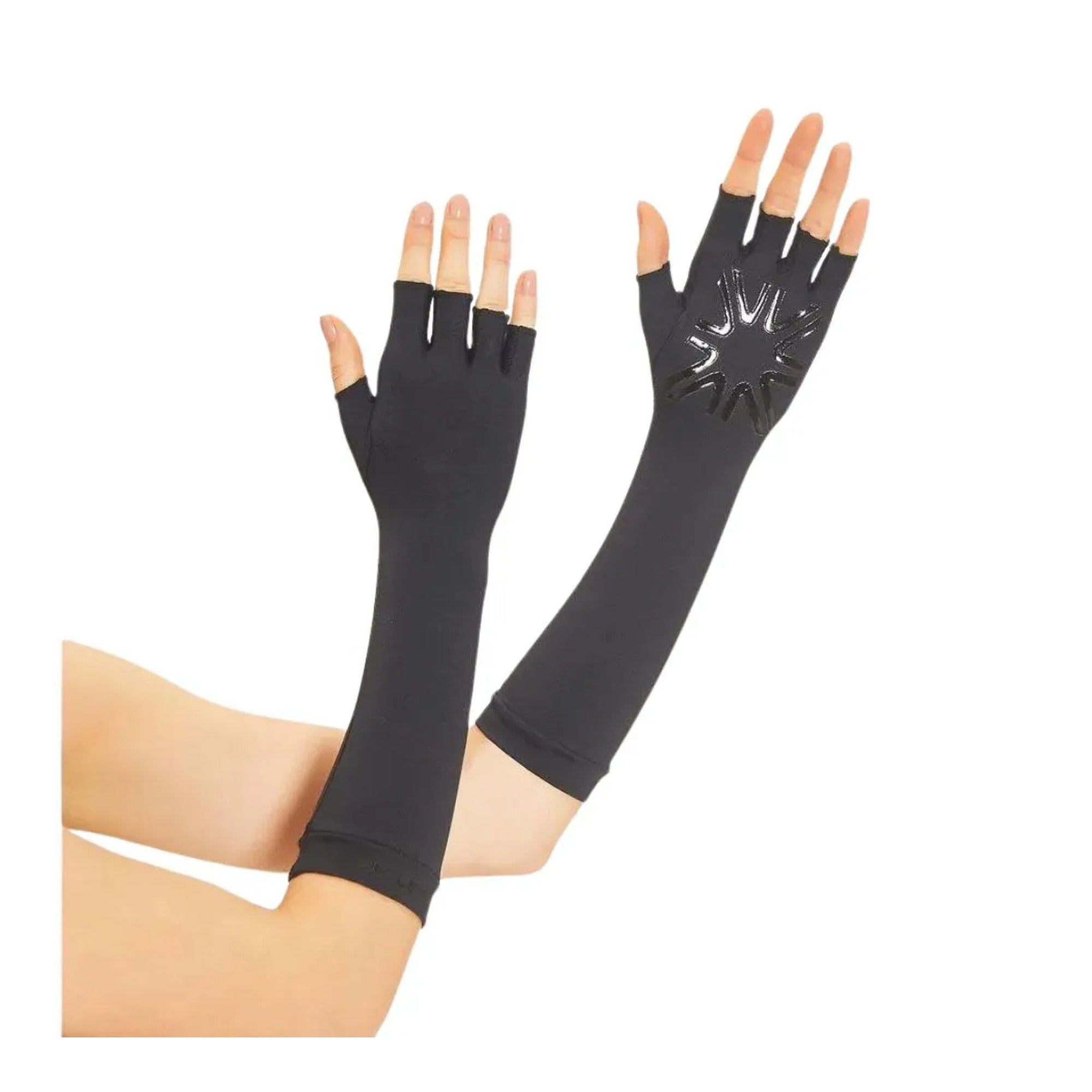 UVLINE Guantes Manga Larga Negro
