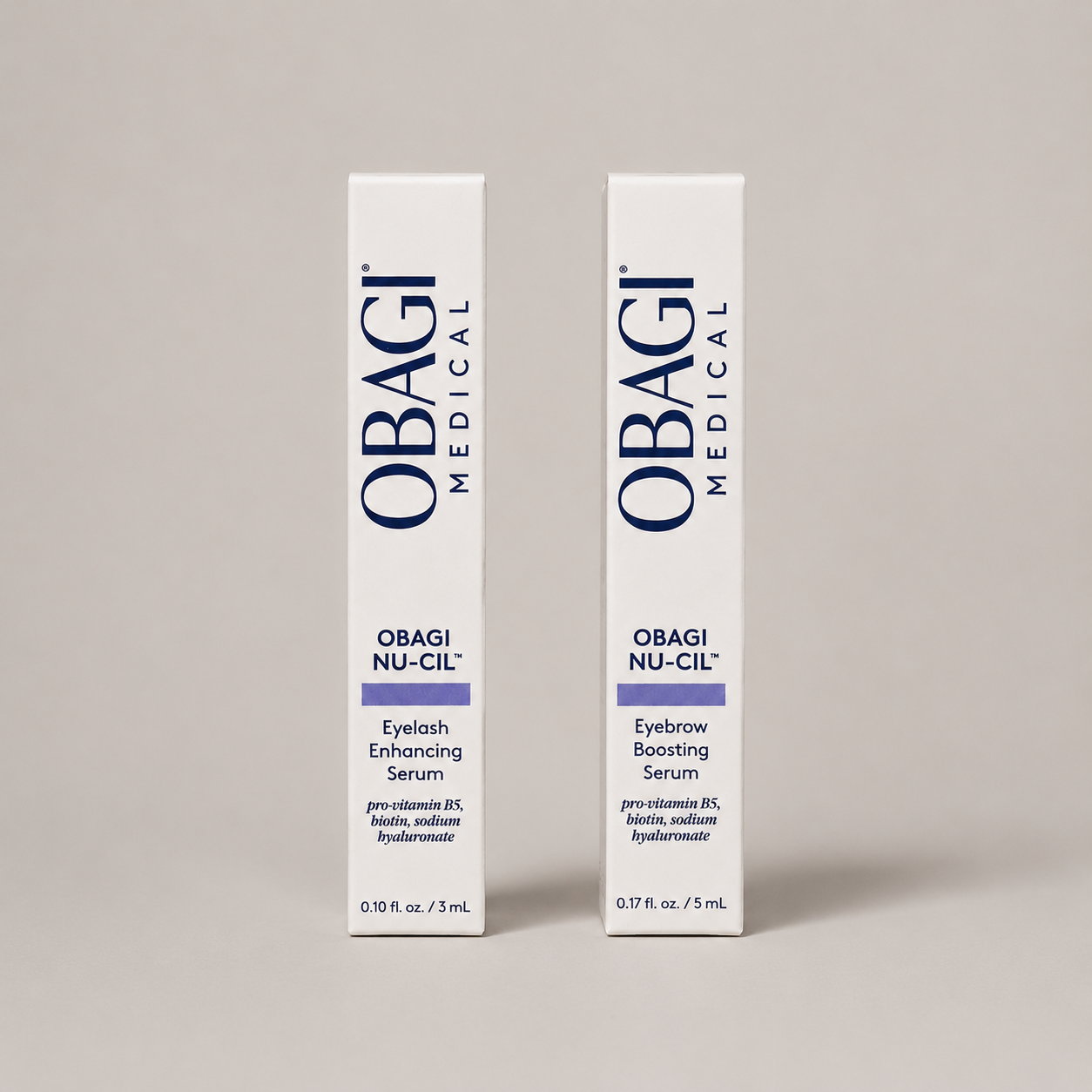 Dúo Mirada Definida — Obagi Nu-Cil Eyelash + Eyebrow